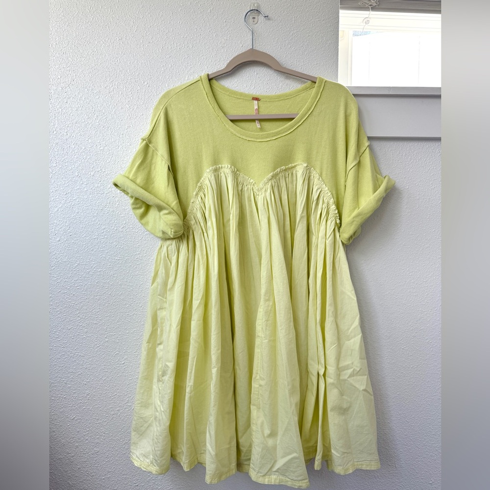 Free People Light Green/yellow top/dress